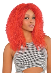 Fire Red Fly Girl 'Fro Wig | Party Supplies