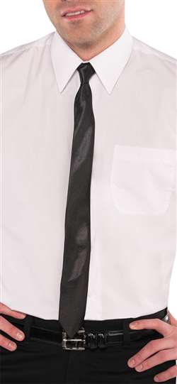 Black Narrow Tie | Party Supplies