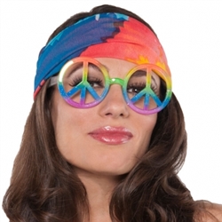 60's Hippie Peace Symbol Glasses | Party Supplies