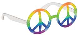 Peace Sign Hippie Glasses | Party Supplies