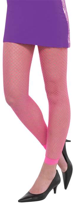 Fishnet Leggings - Neon Pink | Party Supplies