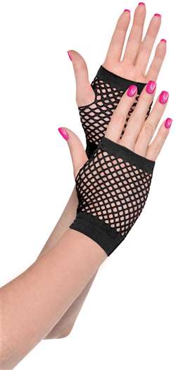 Fishnet Gloves - Black | Party Supplies
