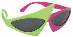 Asymmetric Glasses Purple/Green | Party Supplies
