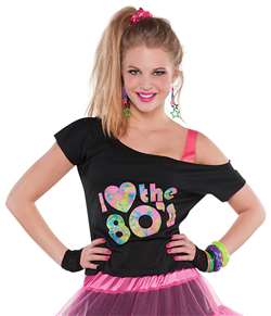 I Love the 80's T-Shirt | Party Supplies
