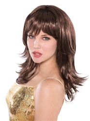 Brown Feather Shag Wig | Party Supplies