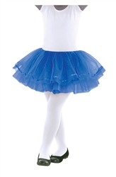 Royal Blue Sparkly Tutu - Child M/L | Party Supplies