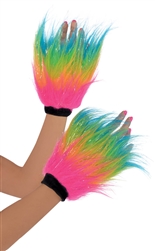 Electric Party Fur Hand Warmers - Adult | Party Supplies