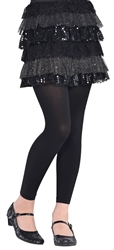Black Footless Tights - Child M/L | Party Supplies