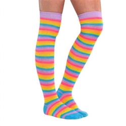 Electric Party Over The Knee Socks | Party Supplies