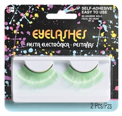Electric Party Neon Green Jumbo Eyelashes | Party Supplies