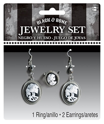 Black & Bone Jewelry Set | Party Supplies