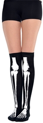 Black & Bone Over the Knee Socks | Party Supplies