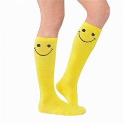 Electric Party Smiley Knee Socks | Party Supplies