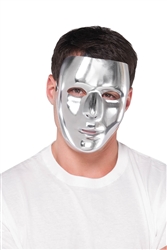 Silver Basic Mask | Party Supplies