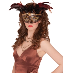 Animal Instinct Feather Mask | Party Supplies