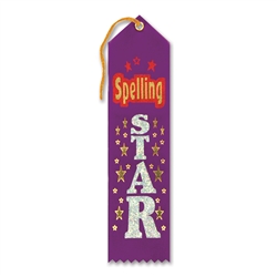 Spelling Star Award Ribbon