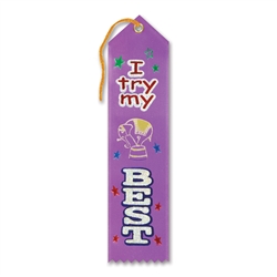 I Try My Best Award Ribbon