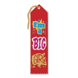 I'm a Big Girl Award Ribbon