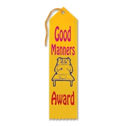 Good Manners Award Ribbon