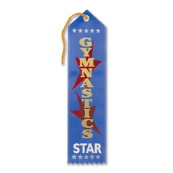 Gymnastics Star Award Ribbon