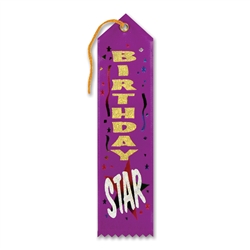 Birthday Star Award Ribbon