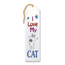 I Love My Cat Award Ribbon