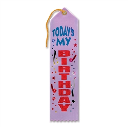 Today's My Birthday Award Ribbon