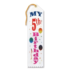 My 5th Birthday Award Ribbon