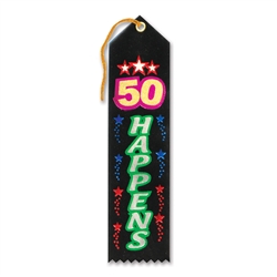 50 Happens Award Ribbon
