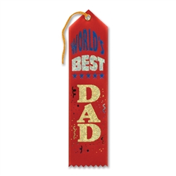 World's Best Dad Award Ribbon
