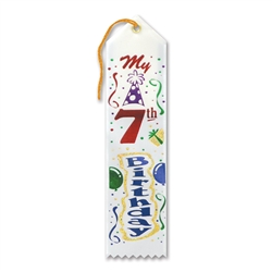 My 7th Birthday Award Ribbon