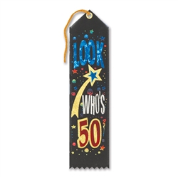 Look Who's 50 Award Ribbon