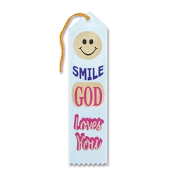 Smile, God Loves You Inspirational Ribbon