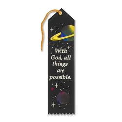 With God, All Things Are Possible Inspirational Ribbon