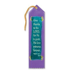 Give Thanks To The Lord Inspirational Ribbon
