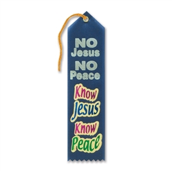 Know Jesus Know Peace Inspirational Ribbon