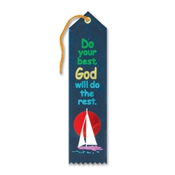 Do Your Best, God Will Do the Rest Inspirational Ribbon