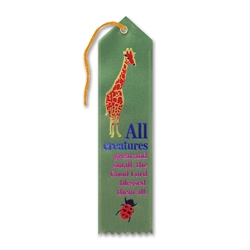 All Creatures Great and Small Inspirational Ribbon