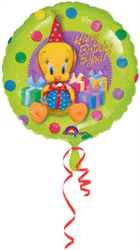 18" Tweety Birthday Gifts Foil/Mylar Balloon