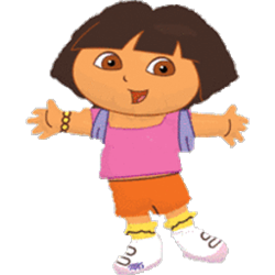 32" Dora the Explorer Body Foil/Mylar Balloon