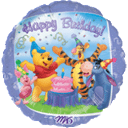18" Pooh & Friends Birthday Balloon