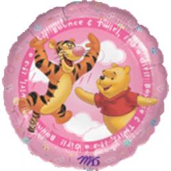 18" Pooh It's A Girl Balloon