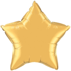 20" Gold Mylar Star Balloons | Party Supplies