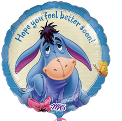 18" Eeyore Feel Better Balloon