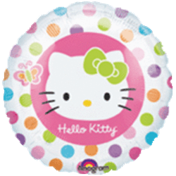 18" Hello Kitty Rainbow Foil/Mylar Balloon