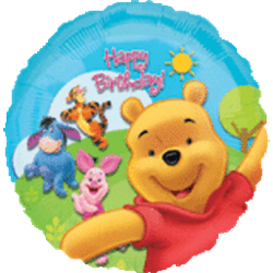 18" Pooh & Friends Sunny Birthday Balloon
