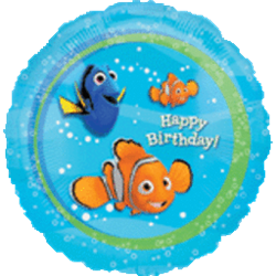 18" Nemo Happy Birthday Foil/Mylar Balloon
