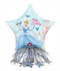 14" Cinderella Birthday Star Centerpiece