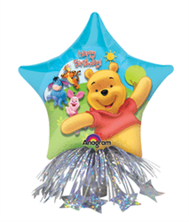 14" Pooh Birthday Star Centerpiece