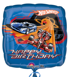 18" Hot Wheels Racing Birthday Foil/Mylar Balloon